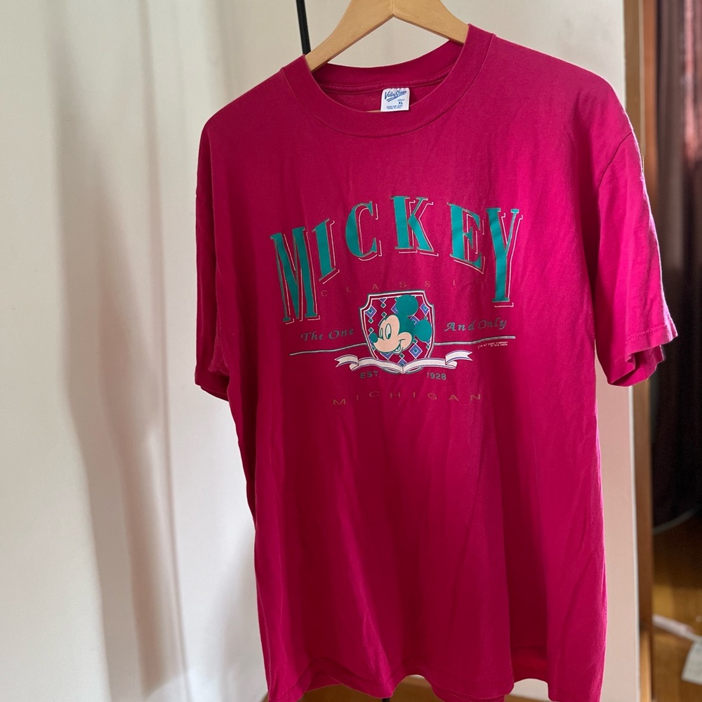 Mickey Mouse Michigan vintage Velva Sheen t-shirt adult XL